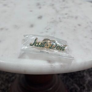 Just Don Logo Green/Gold Pin